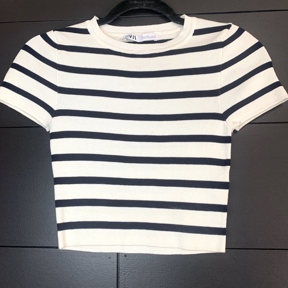 Zara Tops - ZARA cute striped short sleeve shirt. Women’s size S. Worn once!